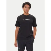 ADIDAS TERREX Funkcionalna majica  črna / bela