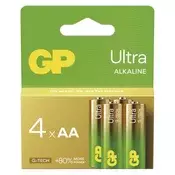 Baterija GP ULTRA alkalna LR6 AA 4 kos 4/1