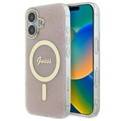 slomart Etui Guess IML 4G MagSafe za iPhone 16 Plus - roza