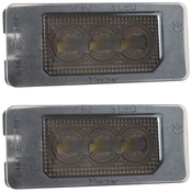 shumee BMW E39 E60 E61 E70 E71 E72 E82 E84 E85 E86 E88 E90 E91 E92 E93 F10 F11 F15 F25 F30 F31 F32 F33 F34 LED luči za registrsko tablico ZADIMLJENE LEČE 2 kom. NASTAVI