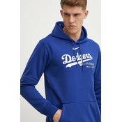 Dukserica Nike Los Angeles Dodgers za muškarce, boja: ljubičasta, s kapuljačom, s tiskom