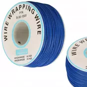 OEM Kynar Nizkonapetostni Kabel – 0,25 Mm Posrebrena Bakrena Žica, 0,60 Mm z Izolacijo, 200 M, Modra | do 300 v, -60 °C do 105 °C | za Elektroniko