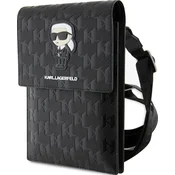 Karl Lagerfeld Bag KLWBSAKHPKK black Saffiano Monogram Ikonik (KLWBSAKHPKK)