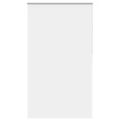 Vidaxl Rolo zatemnjena bela 125x210cm tkanina širina 121,6cm poliester