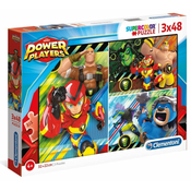 Clementoni Puzzle Power Players 3x48 kosov