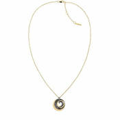 Calvin Klein Luksuzna pozlačena jeklena ogrlica s kristali 35000158