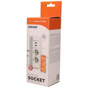 Orno Produžni kabel sa 2 x Schuko utičnice, 2 x USB, ugradbena - OR-GM-9003/W-G(GS) 22890