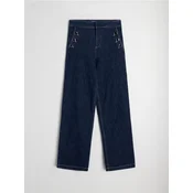 Sinsay - Wide leg farmerke sa ukrasnim dugmadima - steel blue