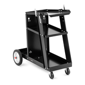NEW Varilni voziček jekleni delavniški voziček s 3 policami nosilnost do 80 kg