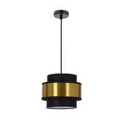 Lestenec na vrvici PRESTIGE 1xE27/40W/230V zlata/črna