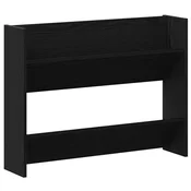 Vidaxl omara za čevlje Črna Orehovina 82 x 18 x 60 cm Konstruiran les