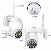 BOT Pametna zunanja WiFi kamera NA4 3M Tuya