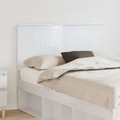 Vidaxl Vzglavje z vzglavjem Svetlo Belo 135 cm Konstruiran les