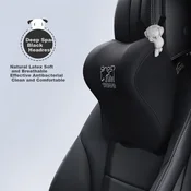 Icaroom Jastuk za vrat za auto sedište, Crni