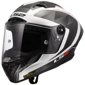 Motociklisticka kaciga koja pokriva cijelo lice LS2 FF805 Thunder C GP Aero Raute bijelo-siva