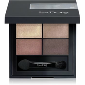 IsaDora Eye Shadow Quartet paleta sjenila za oci nijansa 10 Boho Browns 3,5 g