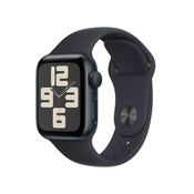 Apple Watch SE OLED 40 mm Digitalno 324 x 394 pikseli Ekran osjetljiv na dodir Crno Wi-Fi GPS