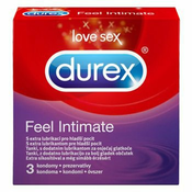 Durex Feel Intimate ultra tanki kondomi za veÄŤjo obÄŤutljivost (Feel Intimate - Love Sex) 3 kos