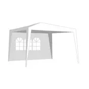 Happy Green Vrtni paviljon 3x3 m, bel, PE 110 g, stabilna konstrukcija proti soncu