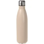 Excellent Houseware Športna termo steklenica iz nerjavečega jekla, 0,5 l, bež