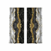 Črne/zlate zavese v kompletu 2 ks 140x260 cm – Mila Home