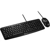 Canyon USB standard KB, water resistant AD layout bundle with optical 3D wired mice 1000DPI black ( CNE-CSET1-AD )