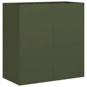 Vidaxl Sadilnik Olive Green 80x40x80 cm Hladno valjano jeklo