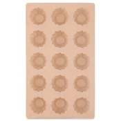 Northix Silikonski model za piškote v obliki rože, bež, 28x17x2,5 cm