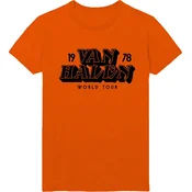 Van Halen World Tour 78 Orange L Ženske Majica