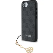 Guess 4G Charm zadnji ovitek za iPhone 16e ton v tonu siva