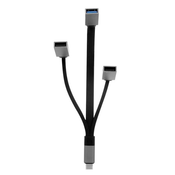 Adapter USB tip C-M 2x USB2.0 + 1x USB3.0 A-Ž - TnB