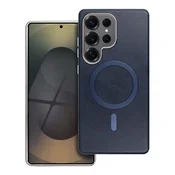 OEM Etui za Samsung S25 ULTRA Gentleman Mag Cover, združljivo z MagSafe, temno modro