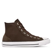 Modne superge Converse Chuck Taylor All Star Suede Trim A19201C Temno rjava