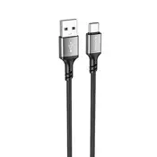 Polnilni in podatkovni USB-A v USB-C kabel Borofone BX83 - 3A - 1m - črn