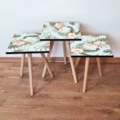 Hanah Home Set klub stocica 3Shp348, 3 komada, Smeda