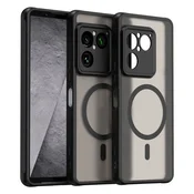 GS Ovitek za Sony Xperia 1 VIII, mat ovitek, za MagSafe, črn