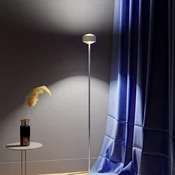 Top Light Puk Maxx Eye Floor LED leča mat, bela mat/krom - Dnevna soba/jedilnica - Dizajn - bela mat, krom, mat - Kovina