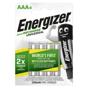 UNBRANDED ENERGIZER baterija AAA/LR03 za ponovno polnjenje Ni-Mh 500 mAh 4 paketi