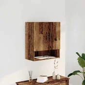 Vidaxl Stenska omarica Old Wood 60x31x70 cm Inženirski les