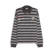 Bershka Majica rumena/antracit/rdeča/bela