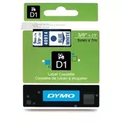 Dymo D1 9 mm x 7 m plavo-bijela traka za označavanje NDY0720690