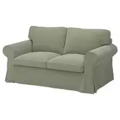 EKTORP Sofa dvosed, Hakebo sivozelena