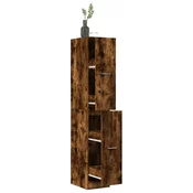 Vidaxl Lekarniška omara dimljeni hrast 30x41x174,5 cm inženirski les
