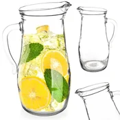 shumee Stekleni vrč za pijačo, sok, kompot, limonado, vodo za pijačo 1.75L