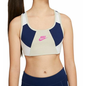 Sportski grudnjak za djevojke Nike Bra Classic Veneer NSW G - light orewood brown/blue void/white/fire pink