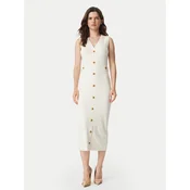 MICHAEL Michael Kors Pletena obleka MT683J25ZV Kremna Slim Fit