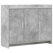 Vidaxl Strani šal Betonsko siva 98,5 x 33 x 80 cm Inženirski les