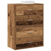 Vidaxl Omarice z 4 predaloma 2 kosa star les 60x31x40 cm inž. les