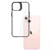 3MK Etui SATIN ARMOR + za Apple iPhone 15 Plus - črn, prozoren