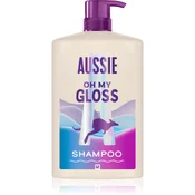 Aussie Oh My Gloss Shampoo šampon za sijaj in mehkobo las 1000 ml